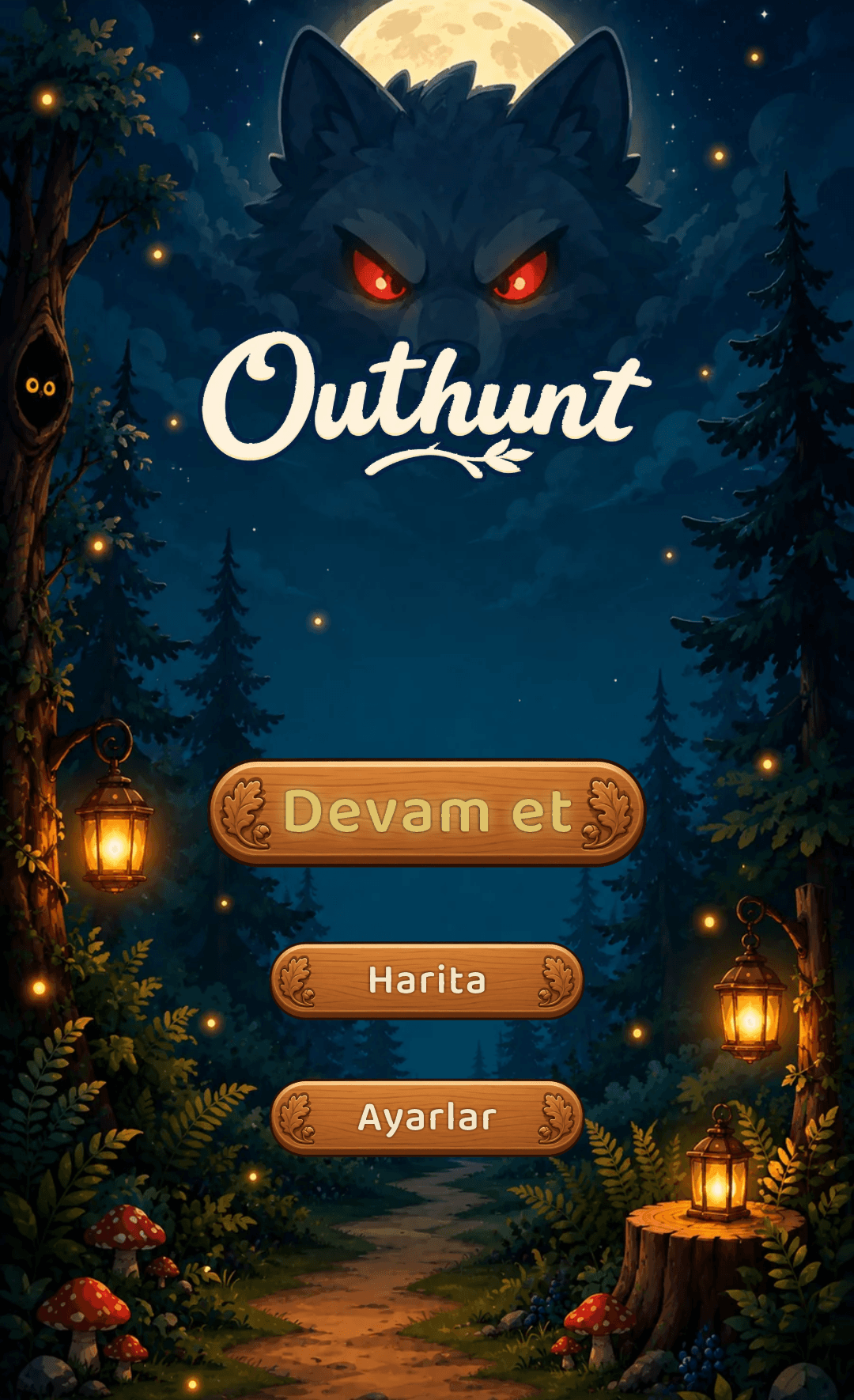 Outhunt ana menü